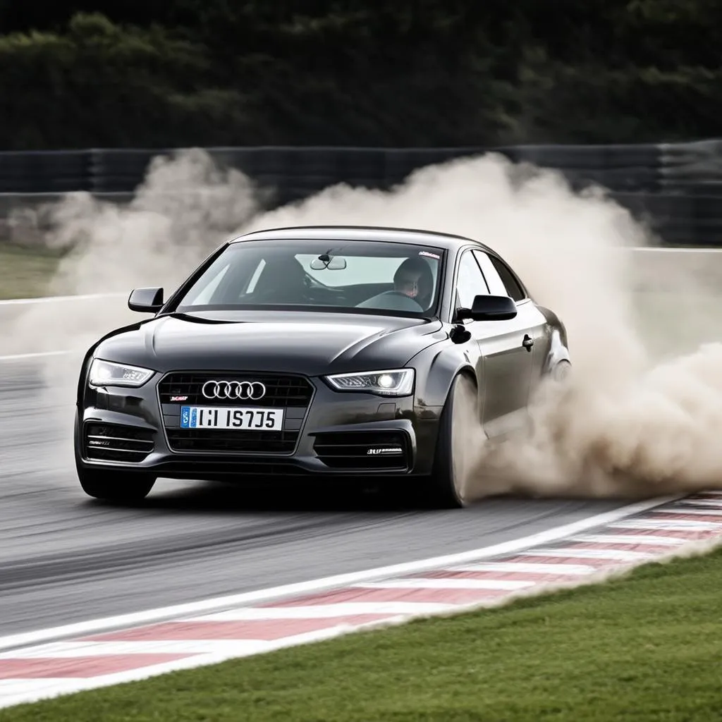 Audi S5, racetrack, TPMS